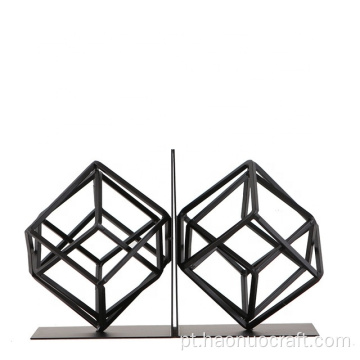 geometria criativa mesa decoração prateleira em ferro